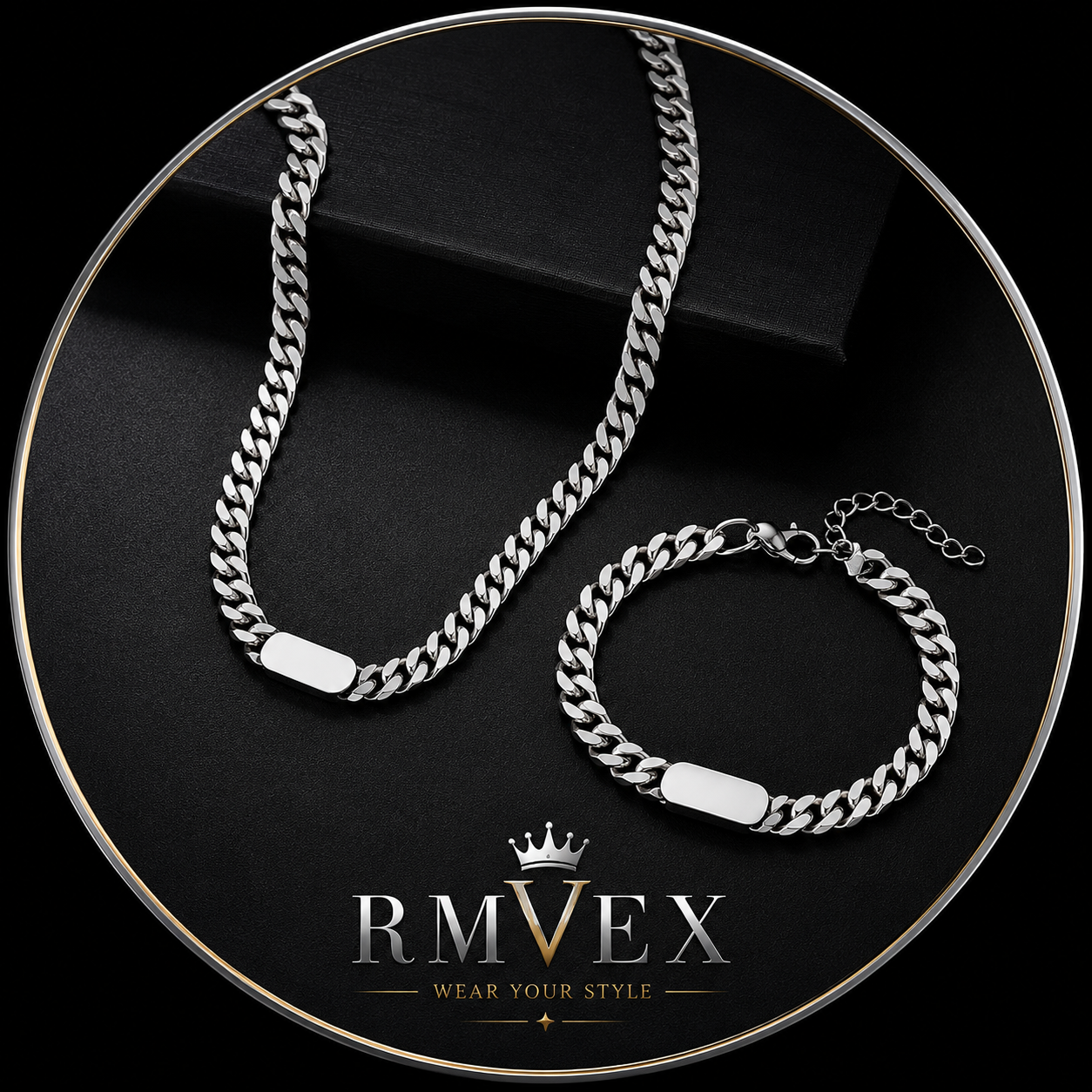 Titanium Steel Cuban Link Necklace