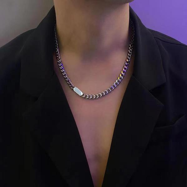 Titanium Steel Cuban Link Necklace - Image 4